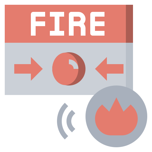 Fire button Surang Flat icon