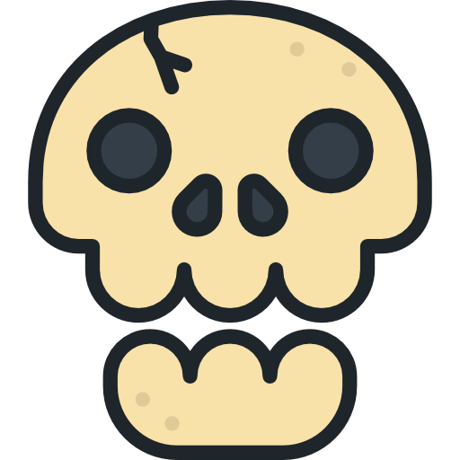 Skull Special Lineal color icon