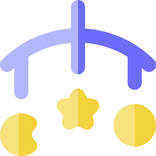 Crib Basic Rounded Flat icon
