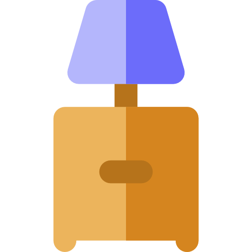 mesita de noche Basic Rounded Flat icono