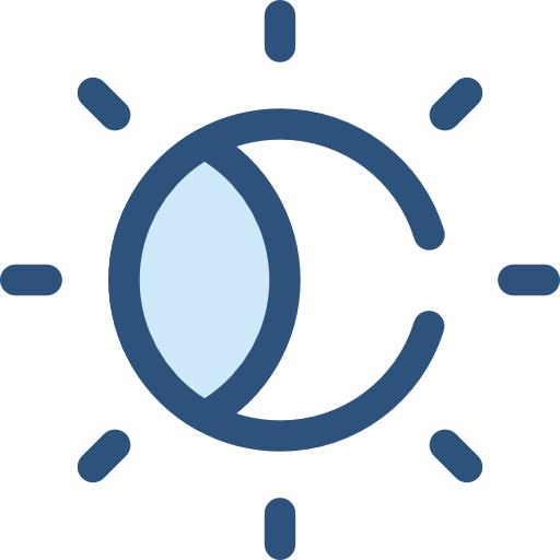 luminosità Monochrome Blue icona