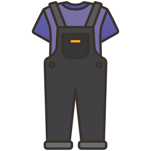 Overalls Amethys Design Lineal Color icon