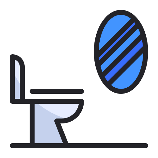 화장실 Generic Outline Color icon