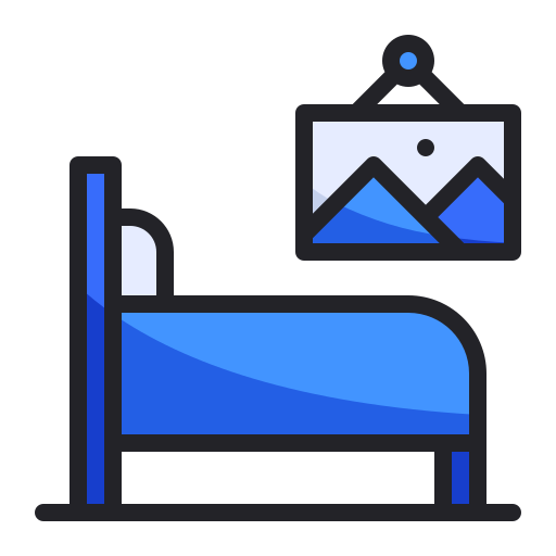 Bedroom Generic Outline Color icon