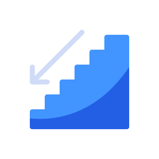 escaliers Generic Flat Icône