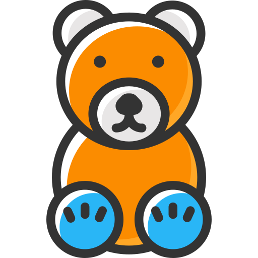 Teddy bear SBTS2018 Lineal Color icon
