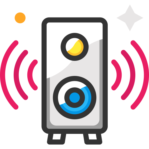Loudspeaker SBTS2018 Lineal Color icon