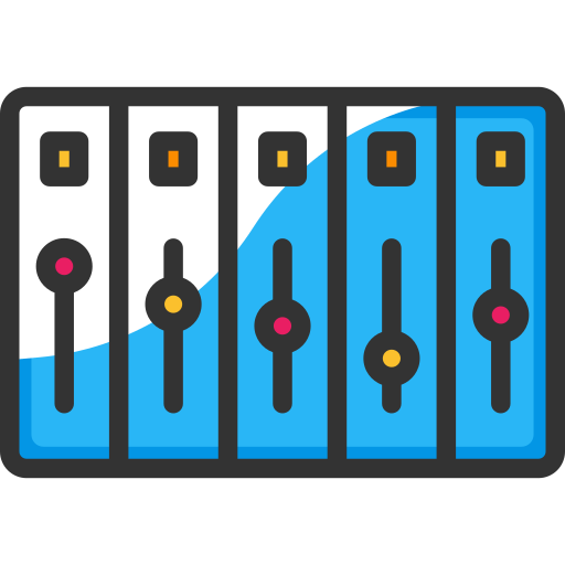 mezclador de sonido SBTS2018 Lineal Color icono