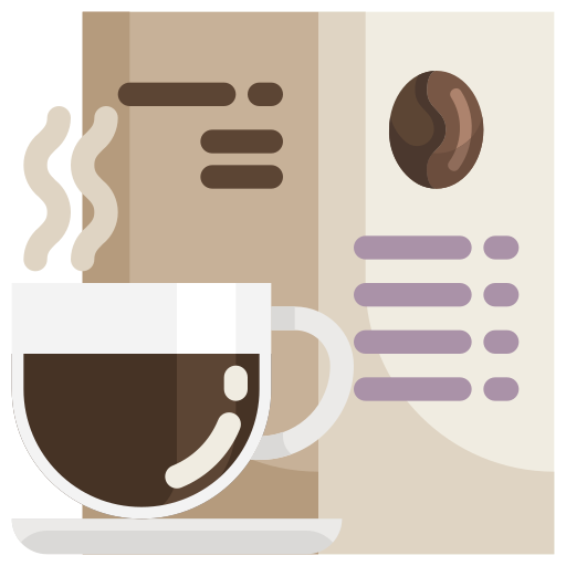 kaffeekarte Justicon Flat icon