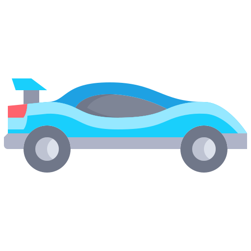 carro deportivo Justicon Flat icono