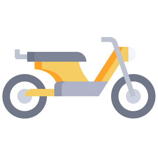 Motorbike Justicon Flat icon