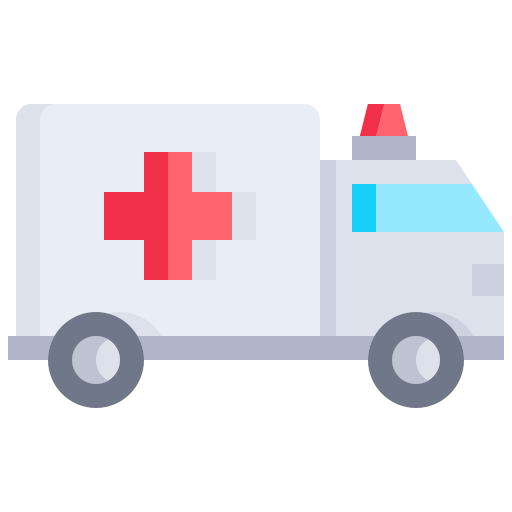 Ambulance Justicon Flat icon