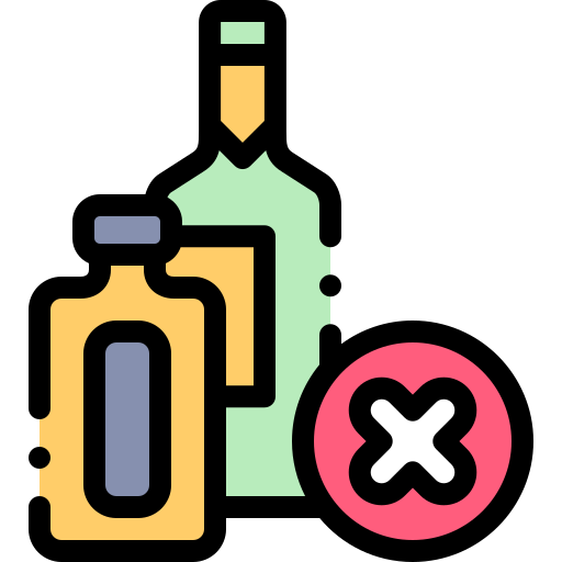kein alkohol Detailed Rounded Lineal color icon