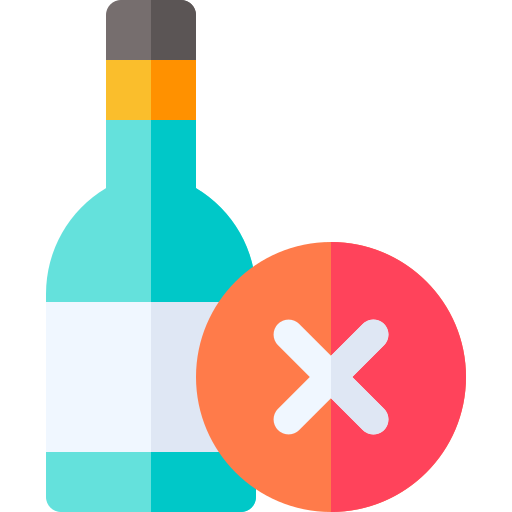 No alcohol Basic Rounded Flat icon