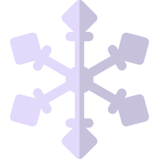copo de nieve Basic Rounded Flat icono