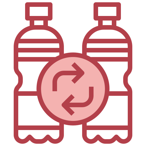 Plastic bottle Surang Red icon