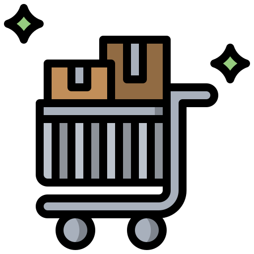 Shopping cart Surang Lineal Color icon