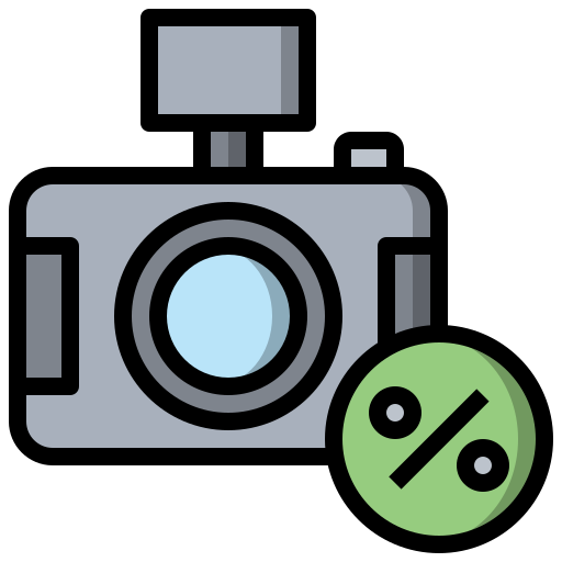 kamera Surang Lineal Color ikona
