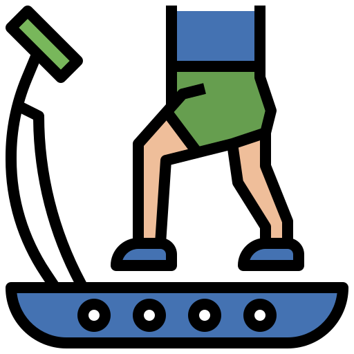 Treadmill Surang Lineal Color icon
