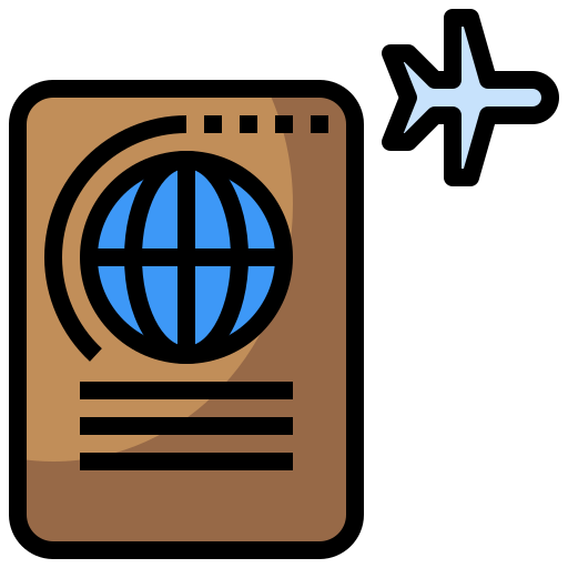 Passport Surang Lineal Color icon