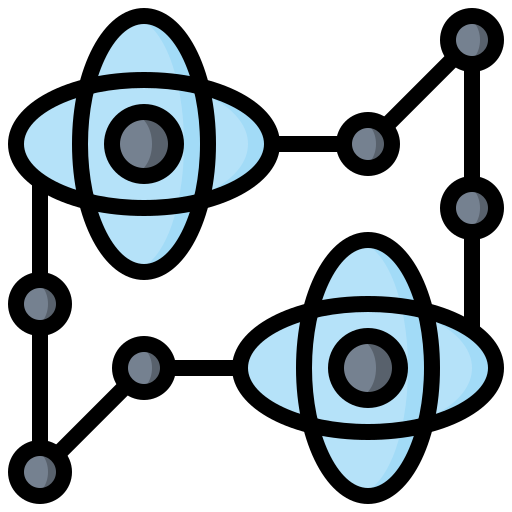 elektron Surang Lineal Color ikona