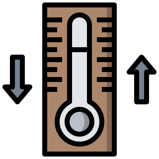 thermometer Surang Lineal Color icon