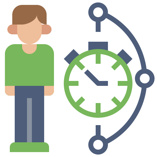 Time management Surang Flat icon