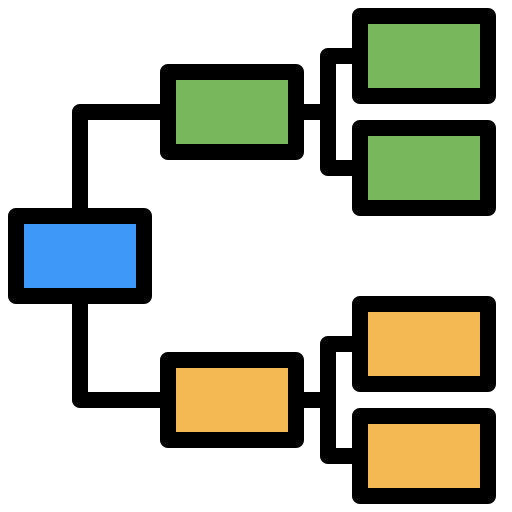 hierarchia Surang Lineal Color ikona