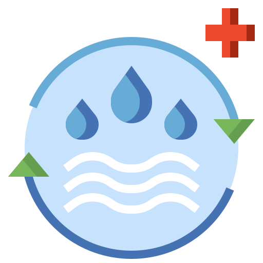 Water cycle Surang Flat icon
