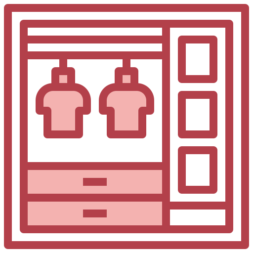 armário de roupa Surang Red Ícone