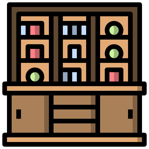 Cupboard Surang Lineal Color icon