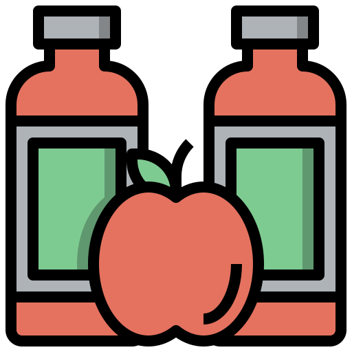 sok jabłkowy Surang Lineal Color ikona