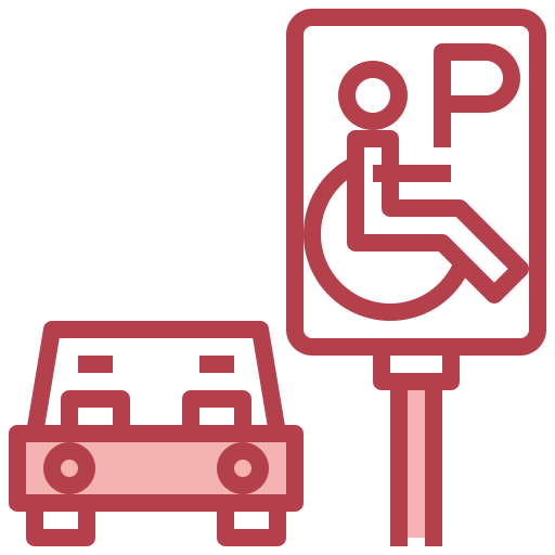 Disability Surang Red icon