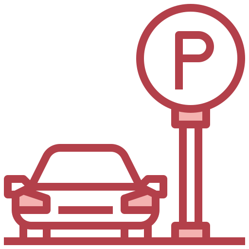 Car parking Surang Red icon