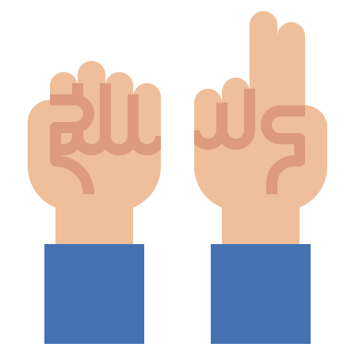 Sign language Surang Flat icon