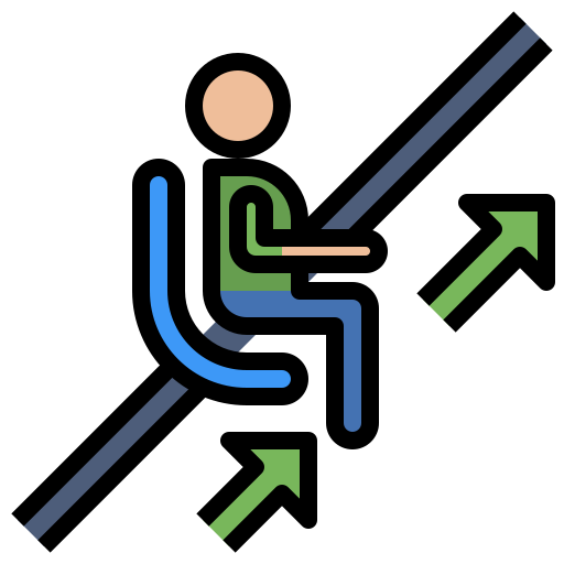 Wheelchair Surang Lineal Color icon