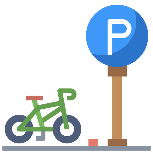 estacionamiento de bicicletas Surang Flat icono