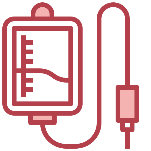 Intravenous saline drip Surang Red icon