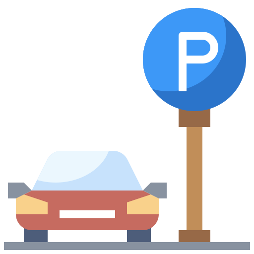aparcamiento de coches Surang Flat icono