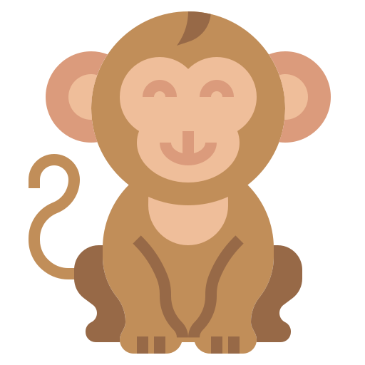 원숭이 Surang Flat icon