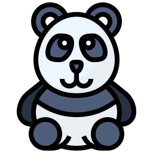 panda Surang Lineal Color icono