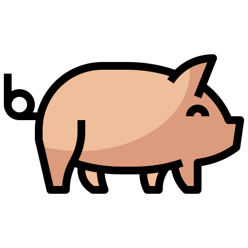 Pig Surang Lineal Color icon