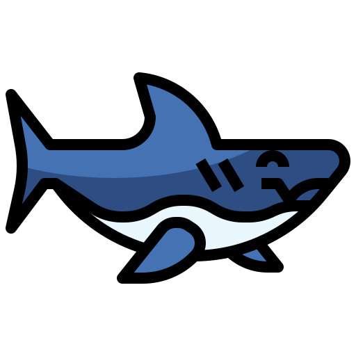 tiburón Surang Lineal Color icono