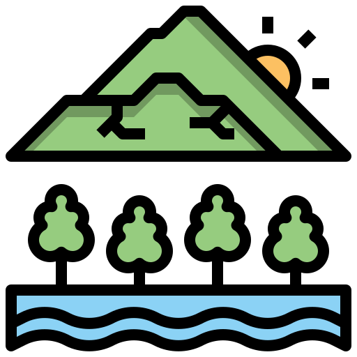 Гора Surang Lineal Color иконка