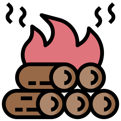 たき火 Surang Lineal Color icon
