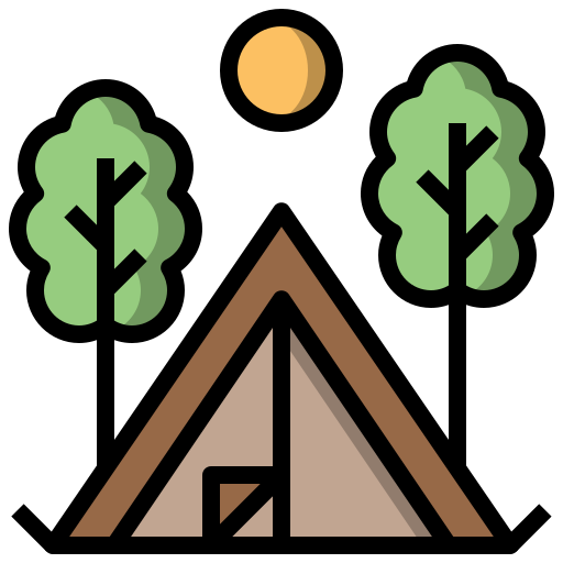 Camping Surang Lineal Color icon