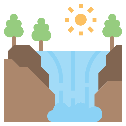Waterfall Surang Flat icon