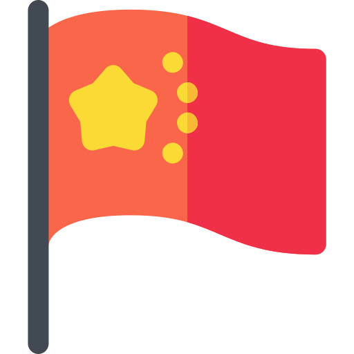 China Basic Rounded Flat icon