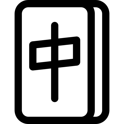 mahjong Basic Rounded Lineal Icône