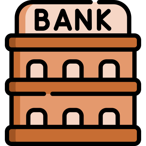 銀行 Kawaii Lineal color icon